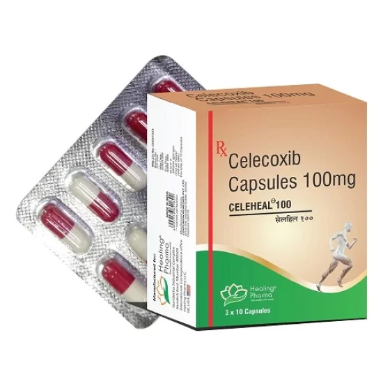 Celecoxib 100mg tablets are mainly used to ease pain and swelling linked to osteoarthritis, rheumatoid arthritis, and ankylosing spondylitis. This nonsteroidal anti-inflammatory drug (NSAID) helps lessen swelling, stiffness, and joint pain. It is also given for treating sudden pain and menstrual cramps. Celecoxib functions by blocking the enzyme that causes inflammation, offering relief with minimal stomach irritation.