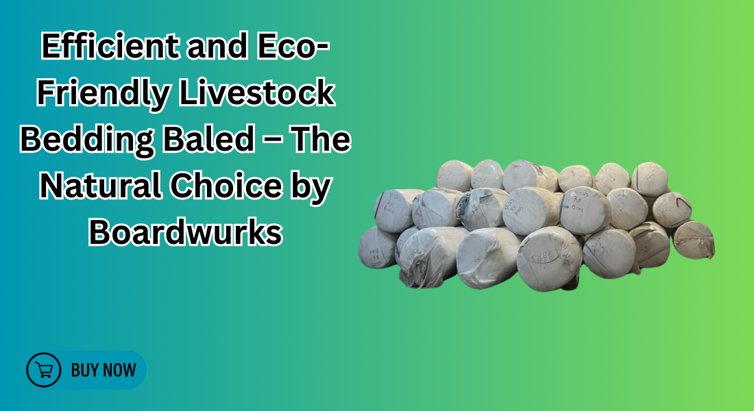 livestock bedding baled