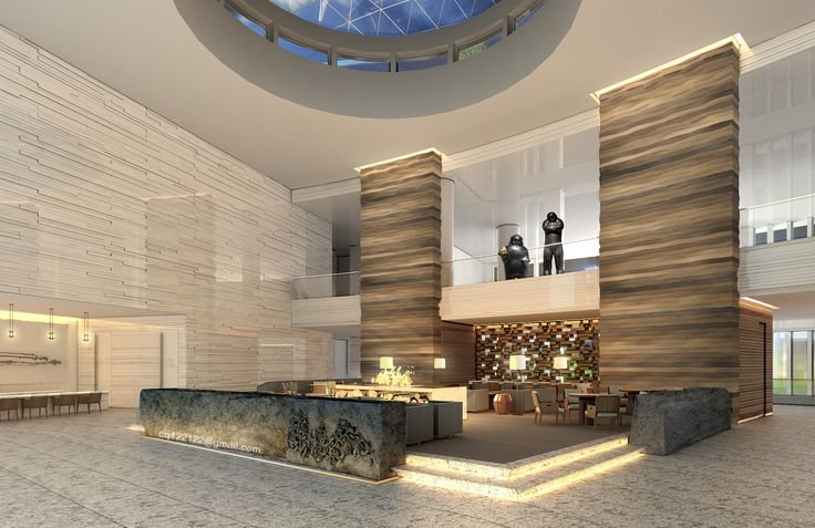 3D hotel interior rendering