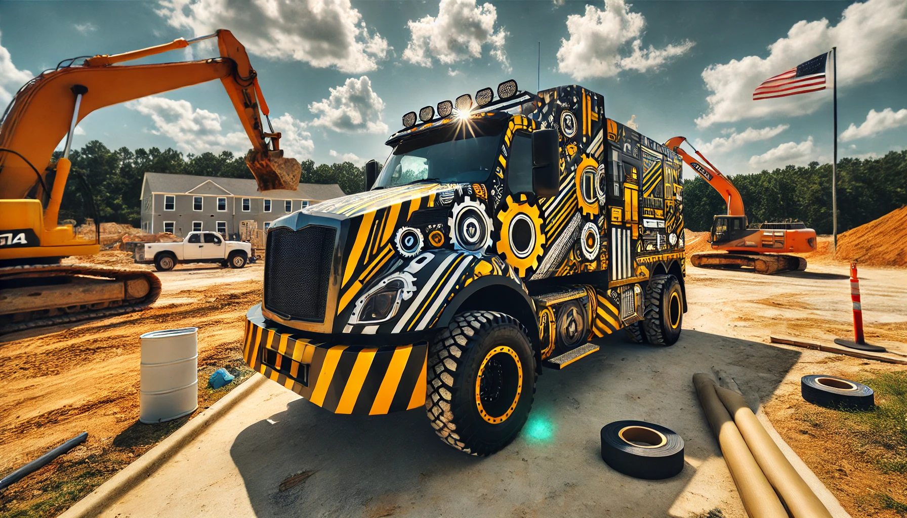 Construction Vehicle Wraps in Mooresville, NC