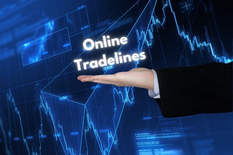 Man with sign buy tradelines online