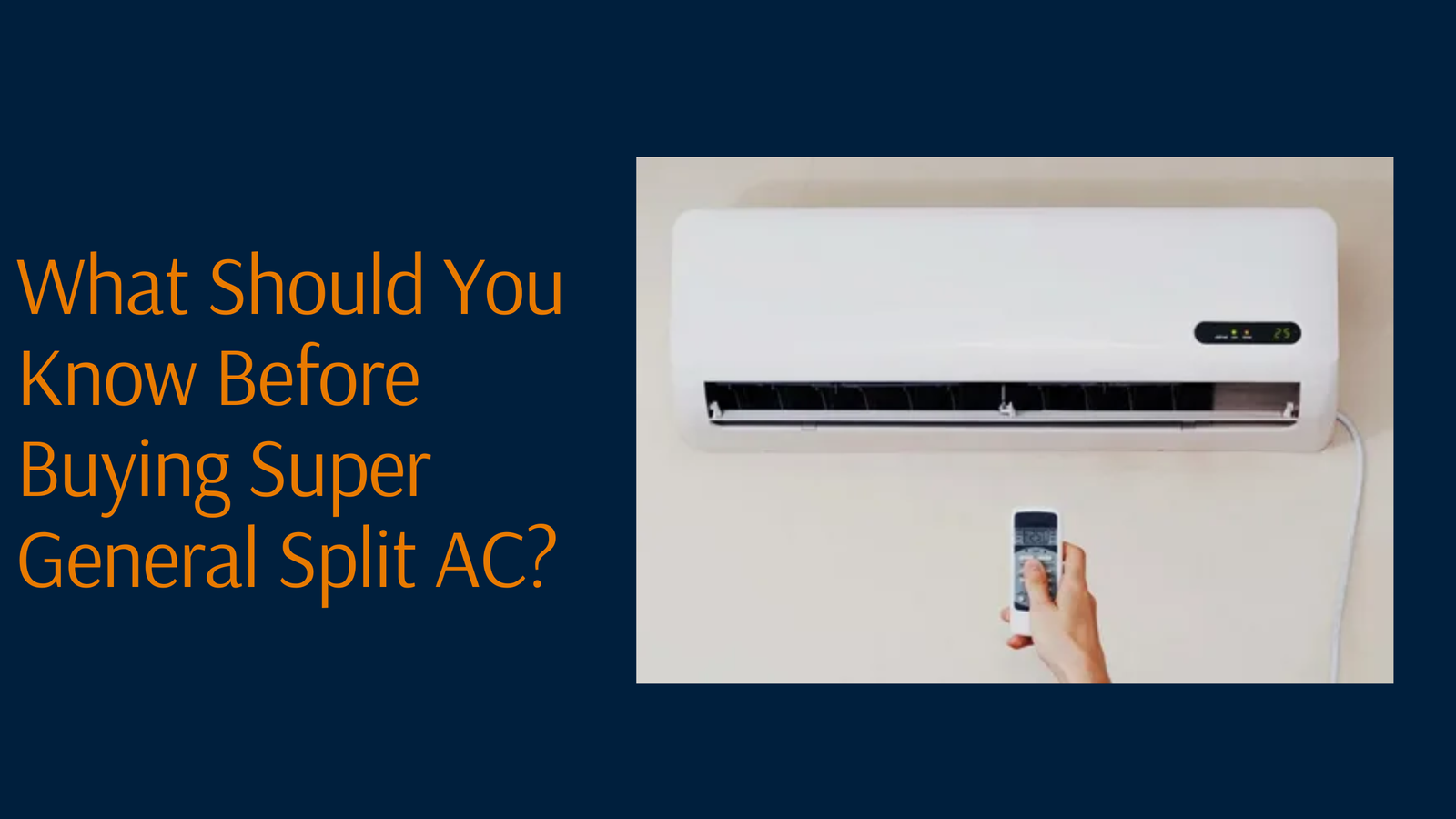 super general split airconditioner