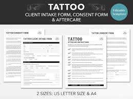 tattoo consent form