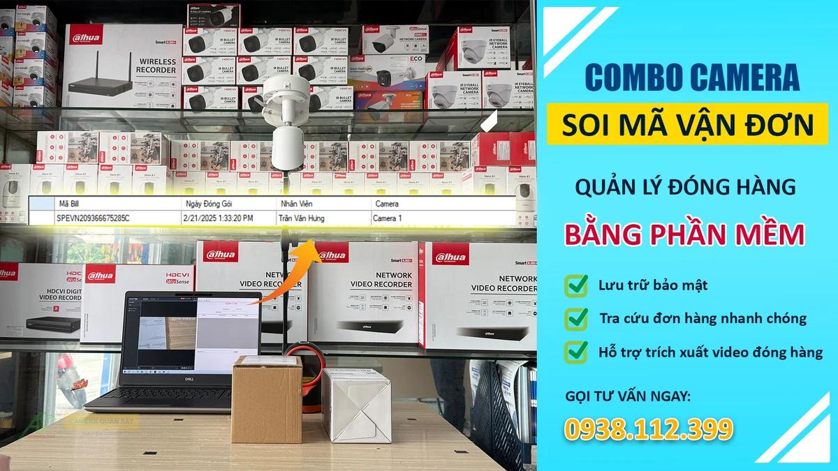 lắp đặt camera quan sát mã vận đơn