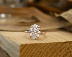 Gold Oval Engagement Rings