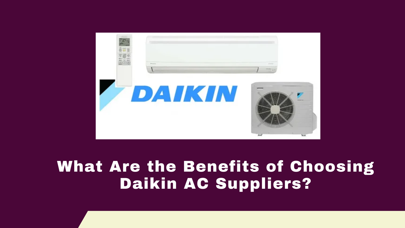 Daikin AC suppliers