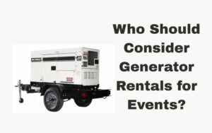 generator rentals for events