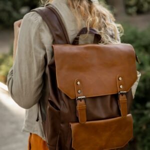 large leather backpacks