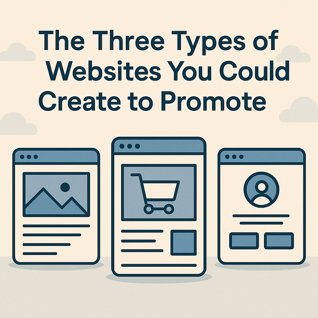 The Three Types of Websites You Could Create to Promote