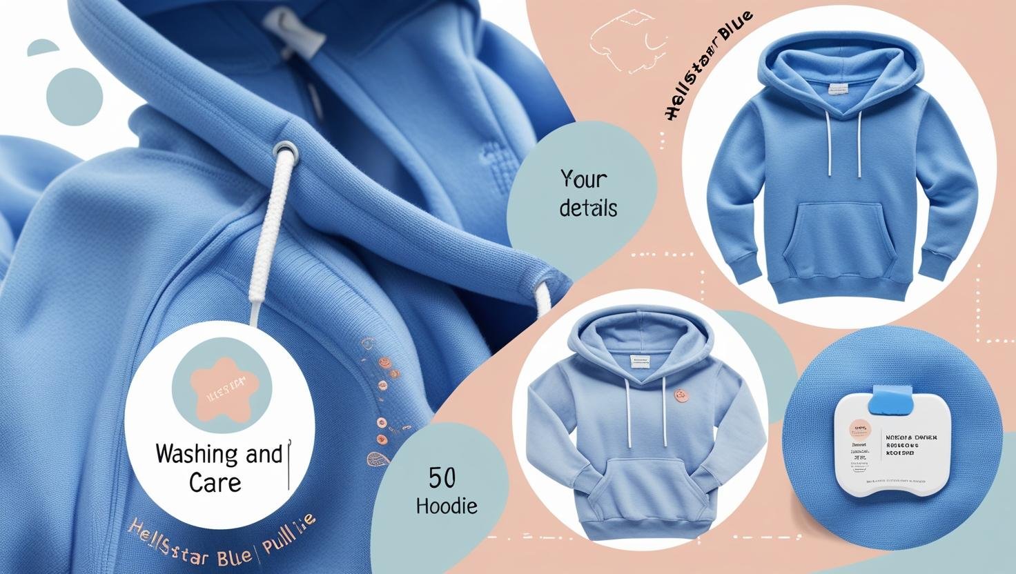 Hellstar Blue Pullover Hoodie