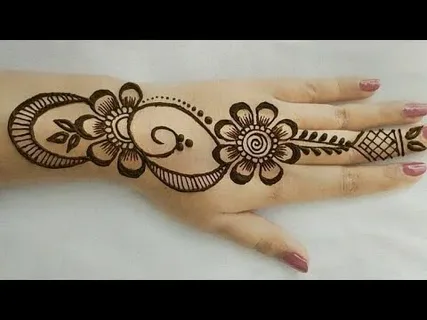 back hand mehndi design