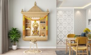 corian mandir design