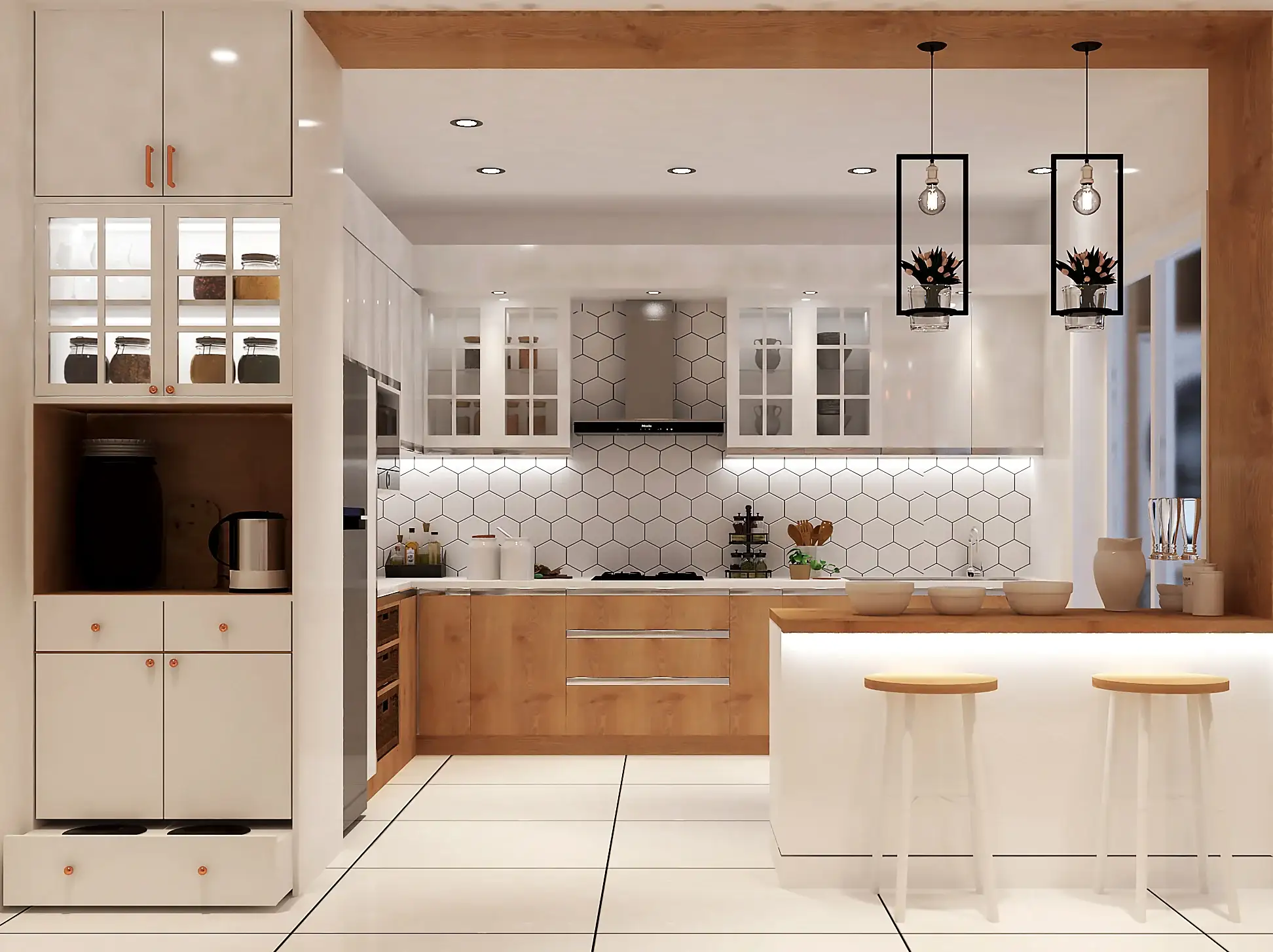 Kitchen interior design team by interiosplash
