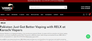 relx pods in pakistan