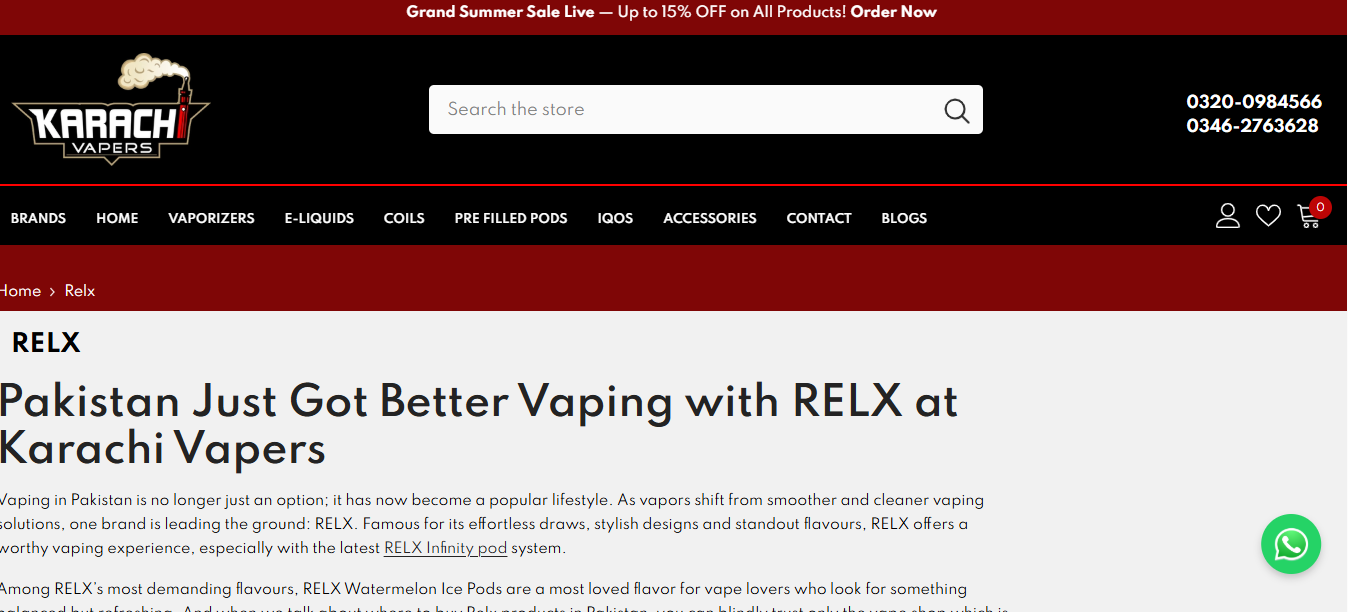 relx pods in pakistan