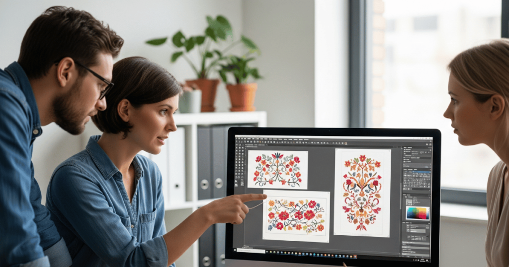 Experts providing professional embroidery digitizing services for accurate results