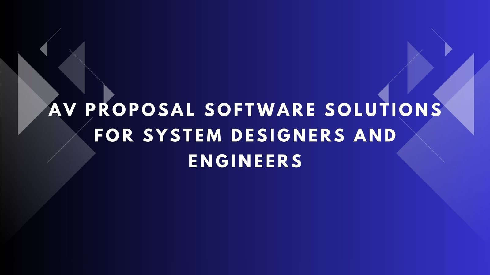AV Proposal Software