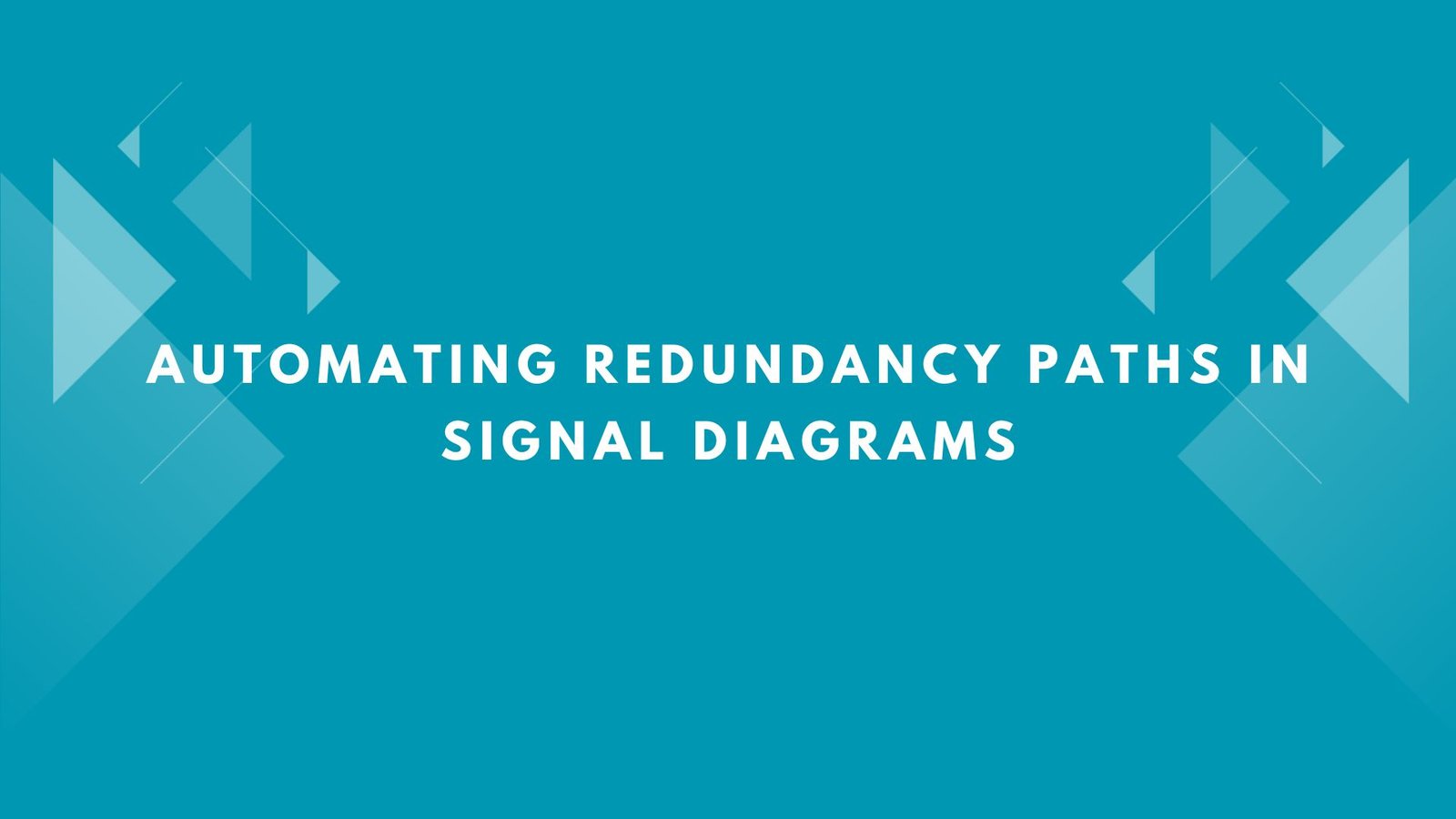 Redundancy Paths in Signal Diagrams