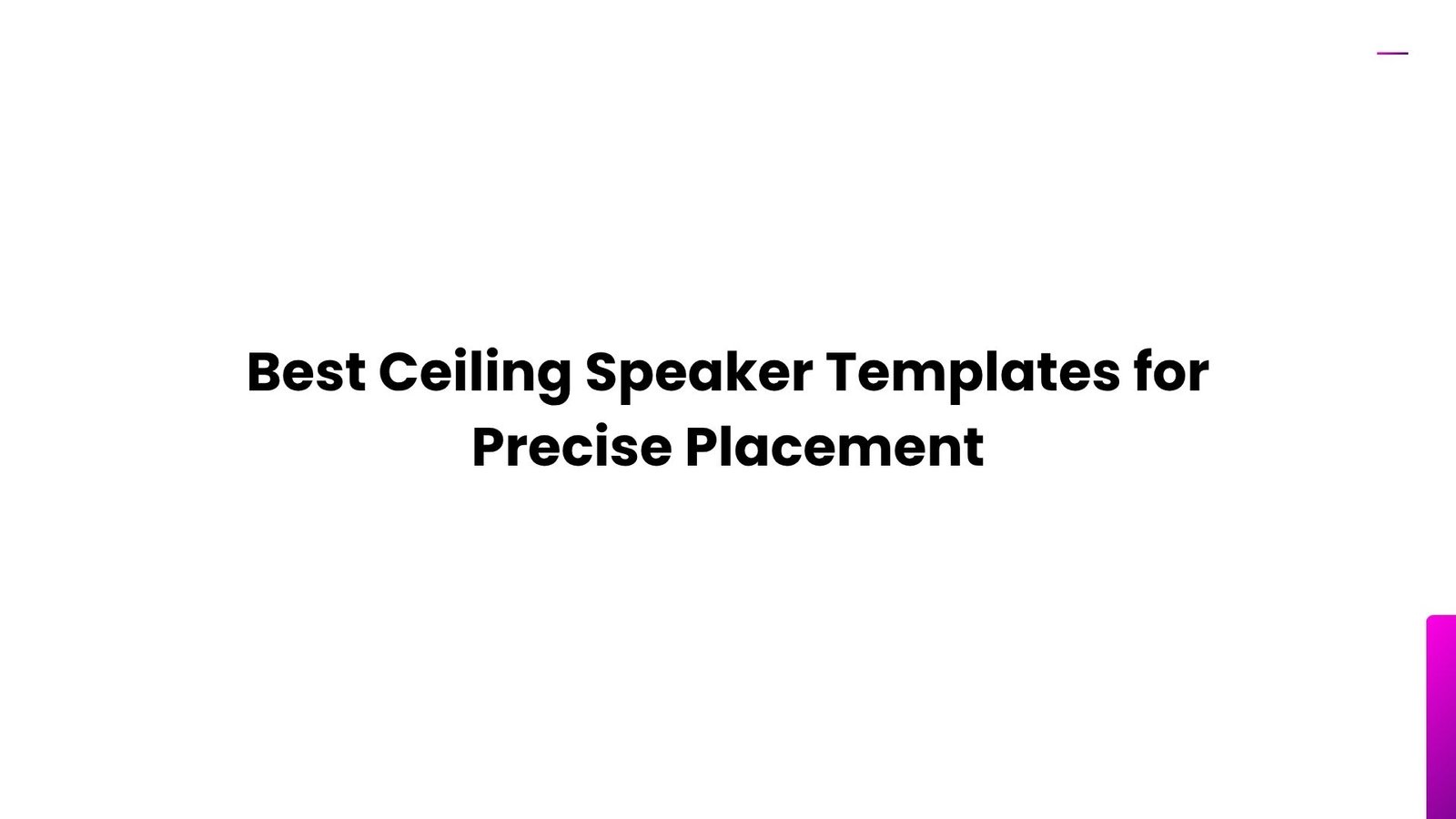 Ceiling Speaker
