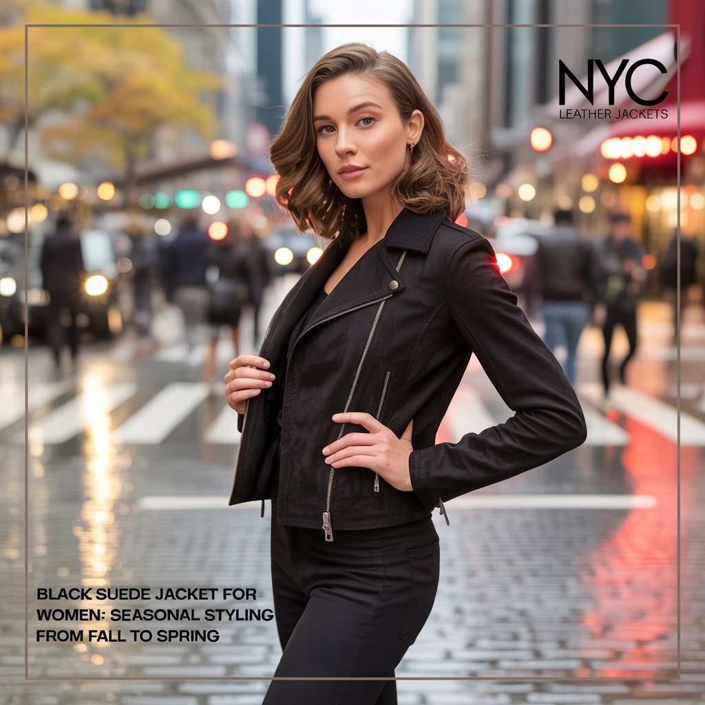Black Suede Jacket for Women: Seasonal Styling from Fall to Spring