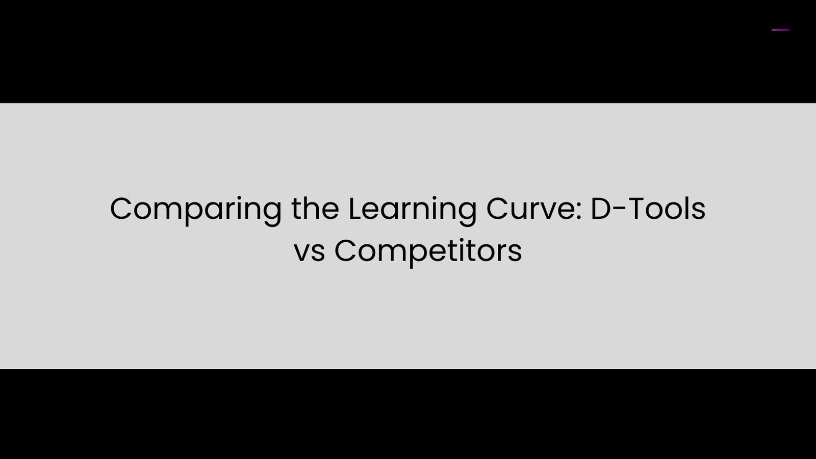 D-Tools vs Competitors