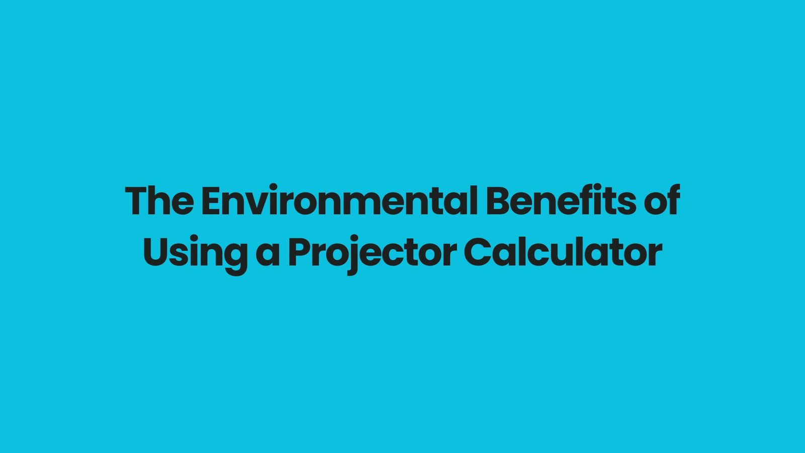 Projector Calculator