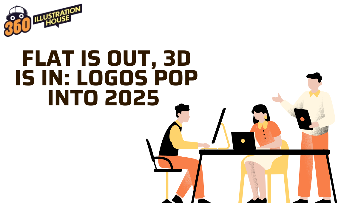 Flat is Out, 3D is In Logos Pop into 2025
