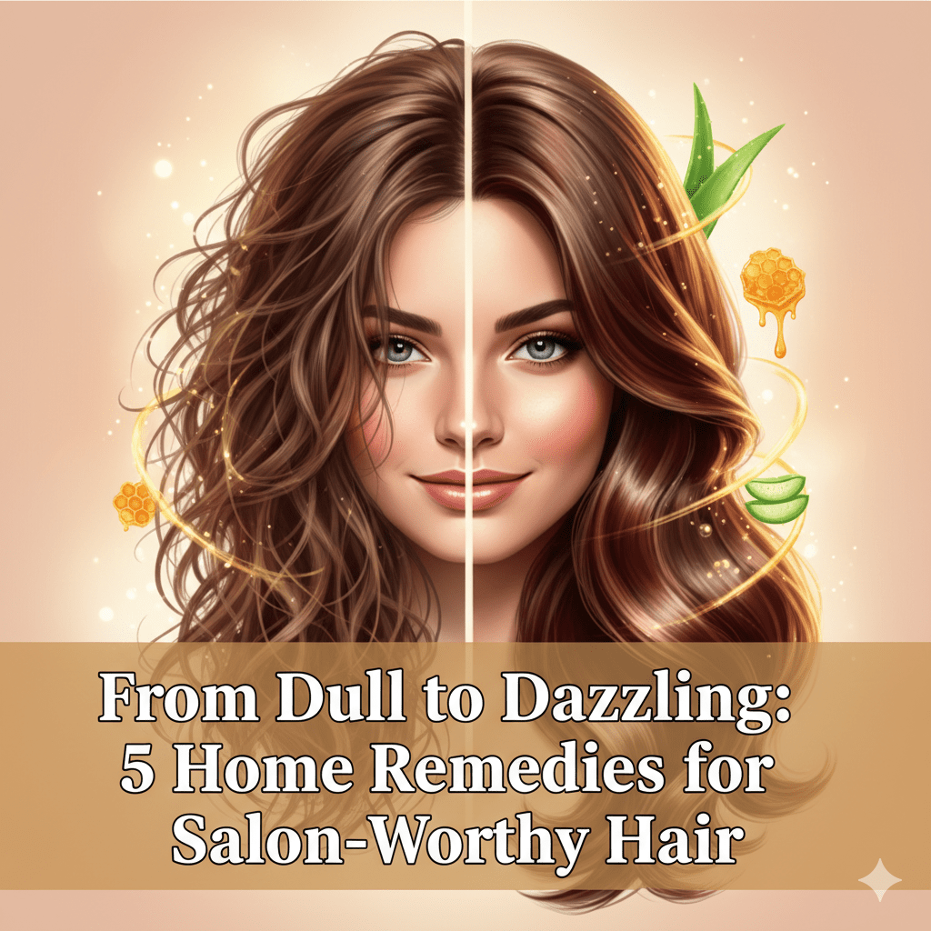 From Dull to Dazzling: 5 Home Remedies for Salon-Worthy Hair