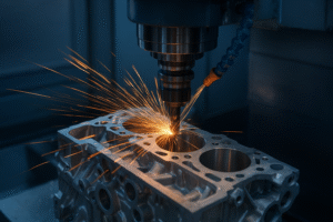 CNC machining company producing precision automotive engine components