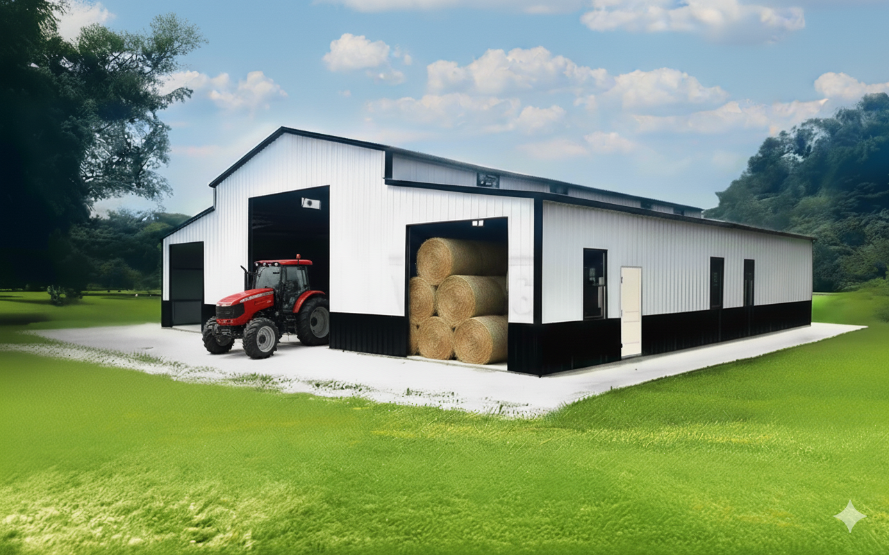 Metal Hay Barn