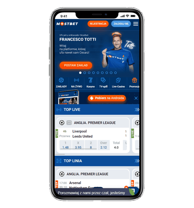 Area a bet at Bookmaker Mostbet