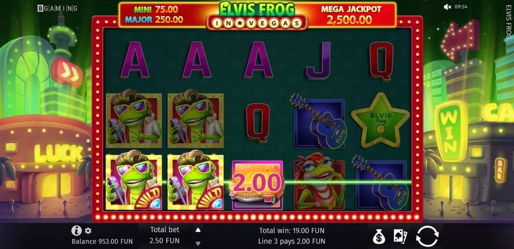 Elvis Frog in Vegas port Good fortune 2025