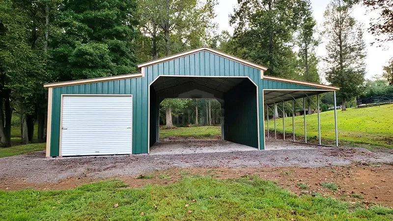 Custom metal barn