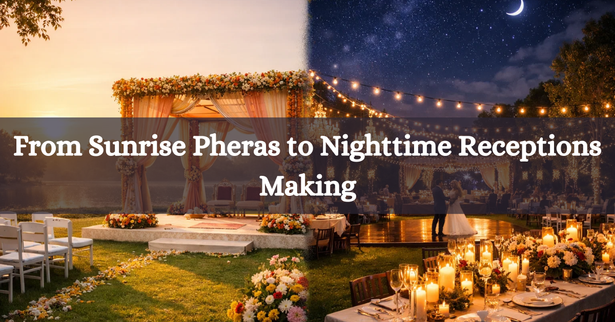 From Sunrise Pheras to Nighttime Receptions  Making