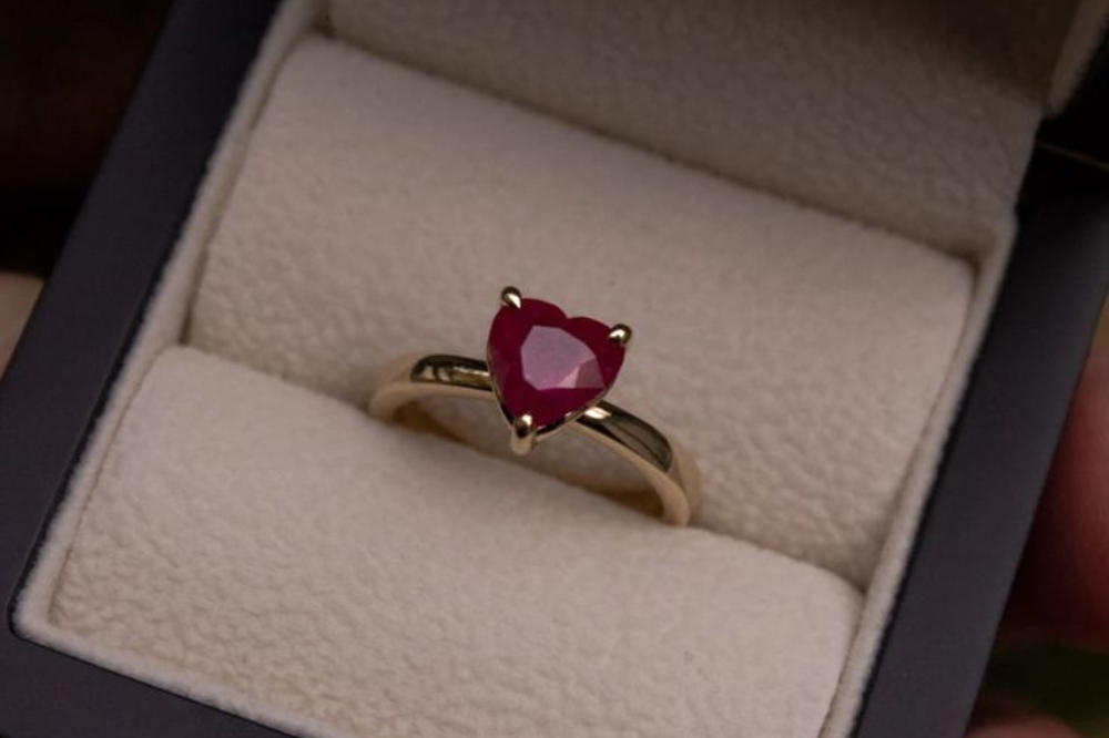 ruby engagement ring