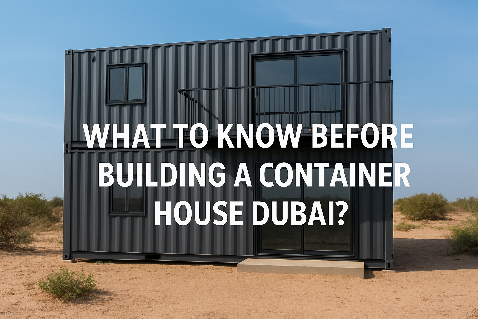 What Should You Know Before Building a Container House Dubai