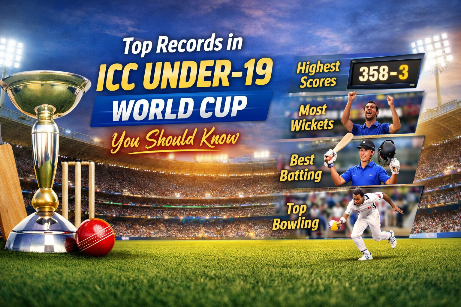 Top Records in ICC Under-19 World Cup You Should Know