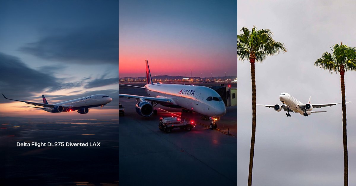 Delta Flight DL275 Diverted LAX