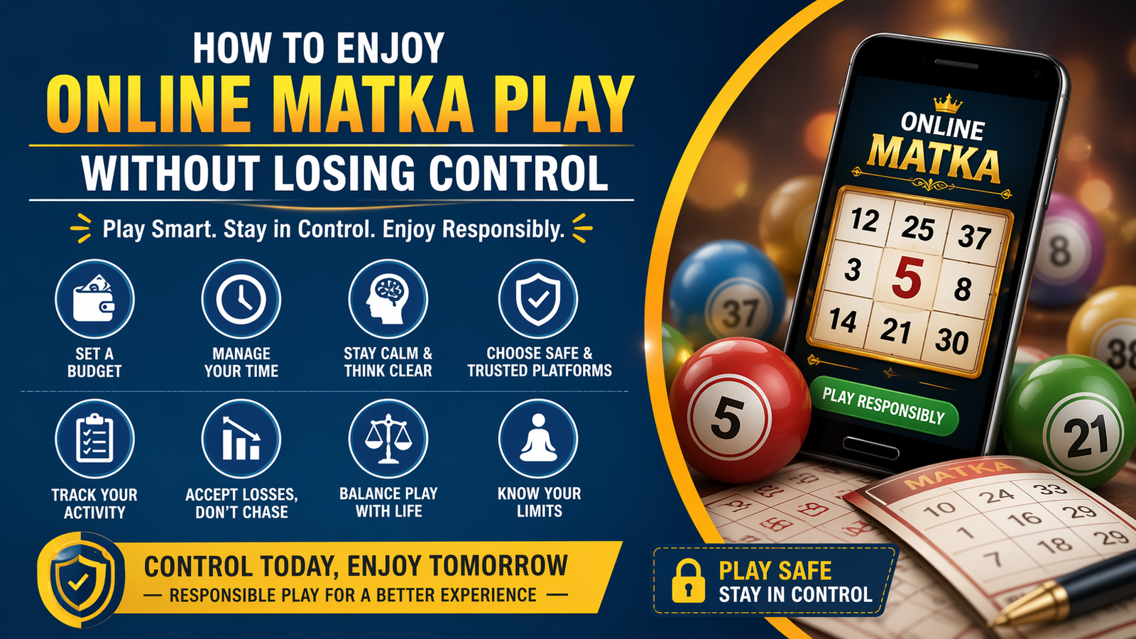 How to Enjoy Online Matka Play Without Losing Control