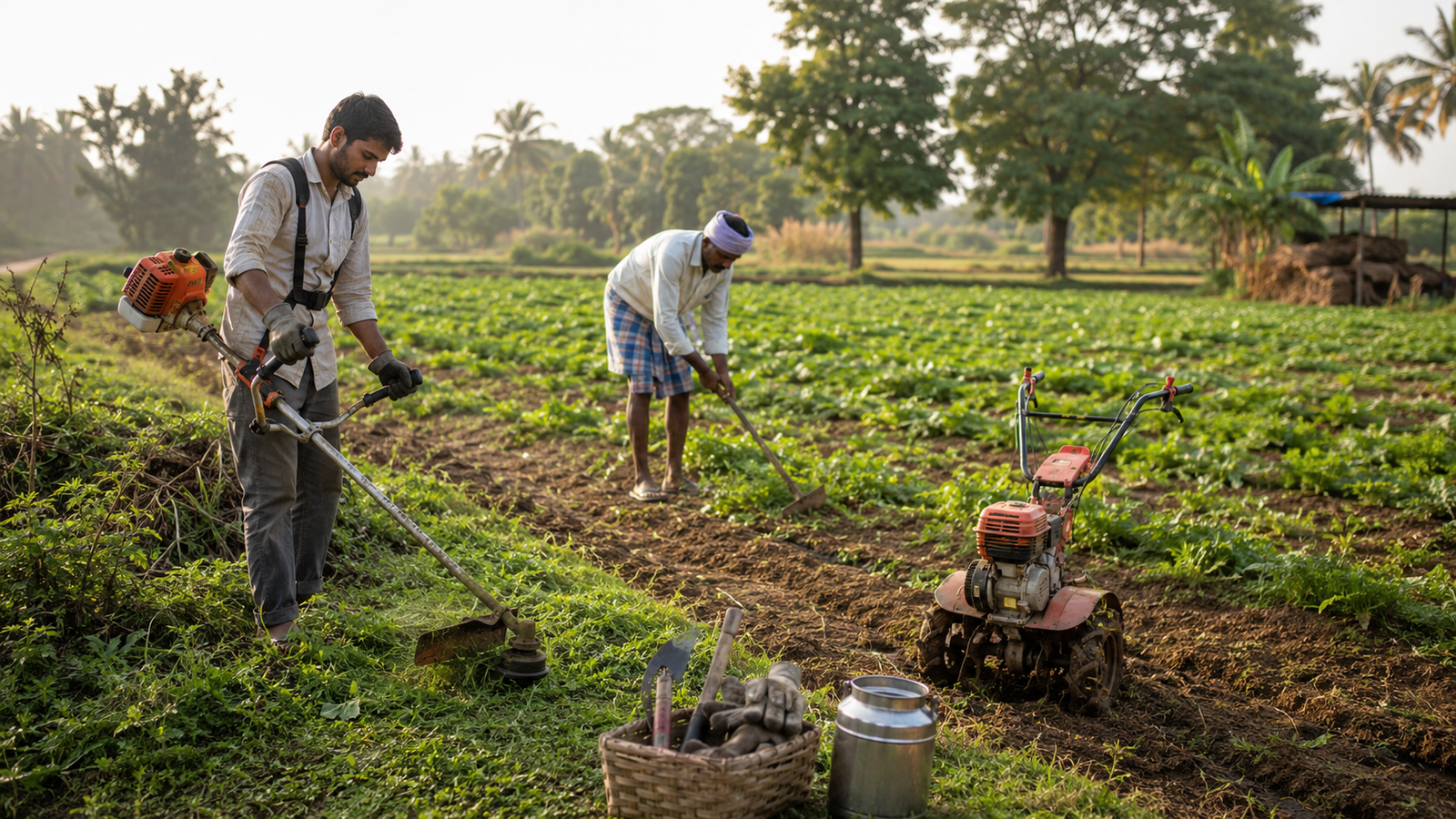 Hand vs Power Tools for a Small Indian Farm
