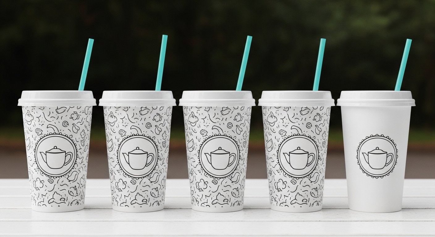 custom double wall paper cups